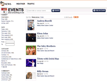 Tablet Screenshot of events.10news.com